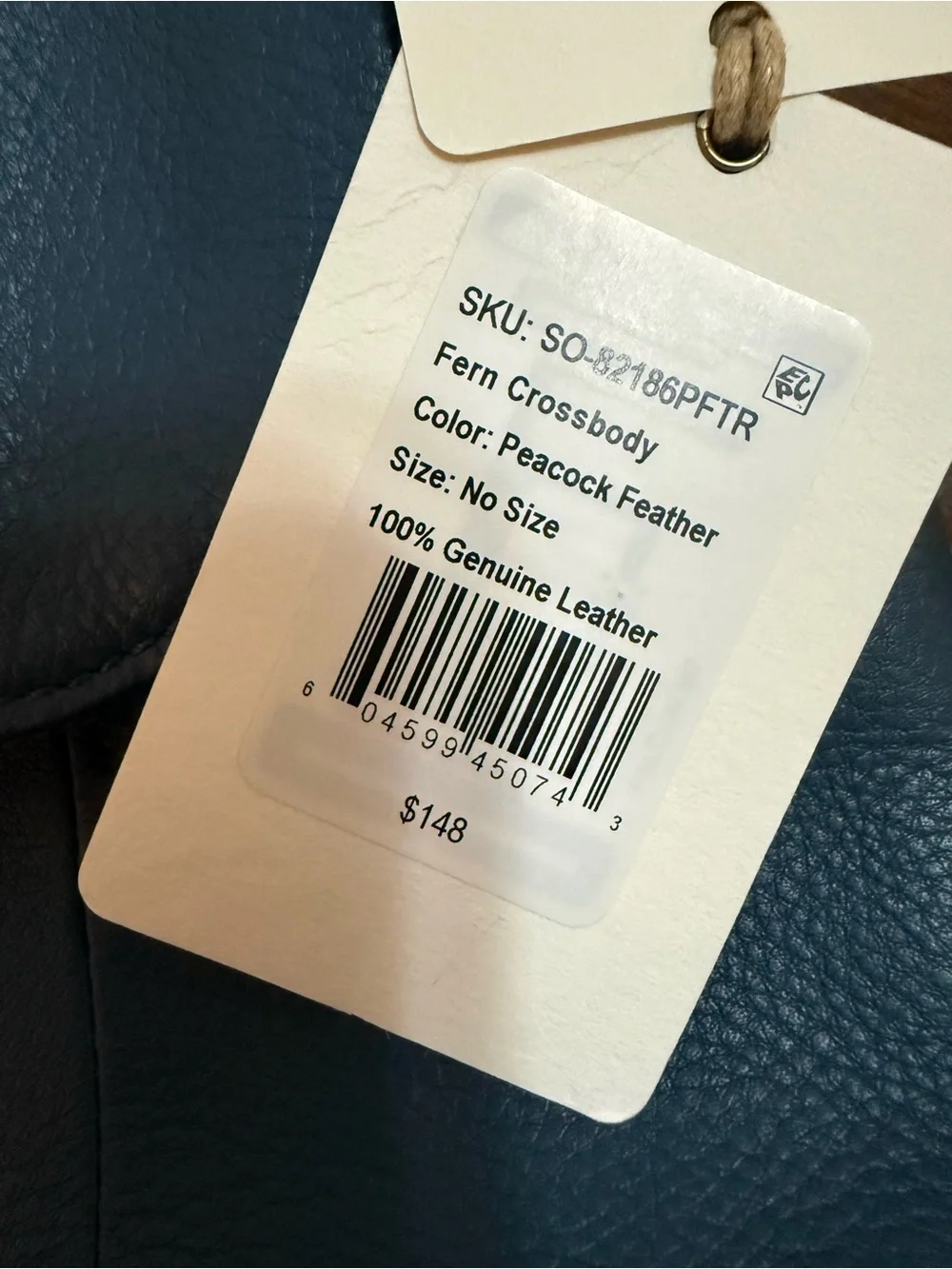 Hobo International Fern Crossbody Convertible Bag, Peacock Feather Green, NWT